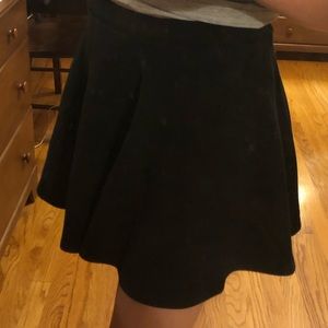 Black mini skirt